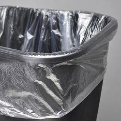 LK Packaging HDN3858 60 gal Trash Can Liner - 58"L x 38"W, 0.51 mil HDPE, Clear