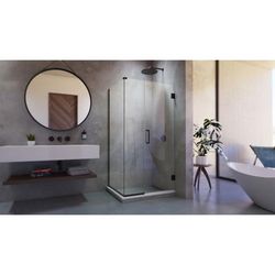 Dreamline DreamLine Unidoor Plus 38 inch W x 34 3/8 inch D x 72 inch H Frameless Hinged Shower Enclosure in Oil Rubbed Bronze SHEN-24380340-06