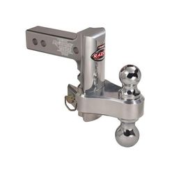 Trimax Razor 6in Aluminum Adjust Hitch-Dual Ball w/Double Tow Balls TRZ6AL-RP