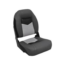 Wise Pro-Angler Folding Boat Seat Charcoal/Black/Marble Grey Medium 3304-860