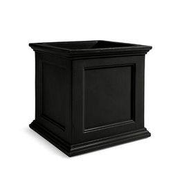 Devon Easy-Care Square Planter - Black - Grandin Road