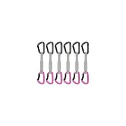 Mammut Workhorse Keylock 17 cm 6-Pack Quickdraws Straight Gate/Bent Gate Key Lock Grey-Pink 17 cm 2040-02581-33276-75