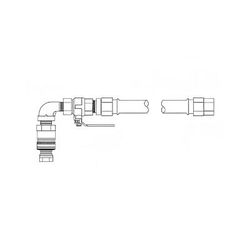 Pitco B8003102 36" Gas Connector Hose w/ 3/4" Female/Male Couplings