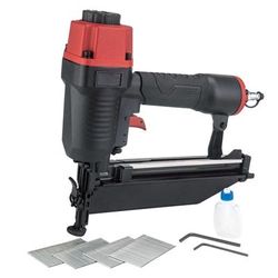 Pneumatic Straight Finish Nailer with Nails (200 Count)