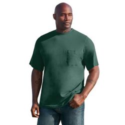 Men’s Big & Tall The Ultra-Light Comfort Tee by KingSize in Hunter (Size 4XL)