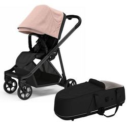 Thule Shine Stroller + Bassinet Bundle - Misty Rose / Black