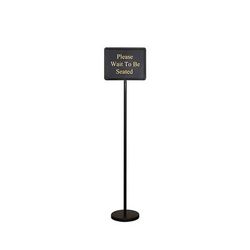 Winco HTS-60K 60" Hostess Sign Set, Steel, Black, 15 Message Variations