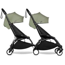 Babyzen YOYO Connect Double Stroller 6+ / 6+ Bundle - Black / Olive