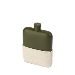 Matte Army Green Beverage Flask by Foster & Rye in Green