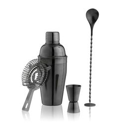 Gunmetal Black Barware Set By True by True in Black