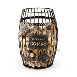 Wine Barrel Cork Display by True in Metallic