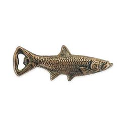 Cast Iron Fish Bottle Opener by Foster & Rye in Metallic