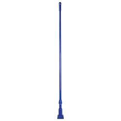 Carlisle 369475EC14 60" Mop Handle - Jaw Style, Fiberglass, Blue, Blue