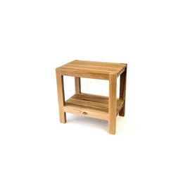ARB Teak Fiji 18 Inch Teak Shower Bench with Shelf BEN602
