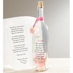 1-800-Flowers Seasonal Gift Delivery Personalized Message In A Bottle Mother's Day If I Fell Scroll