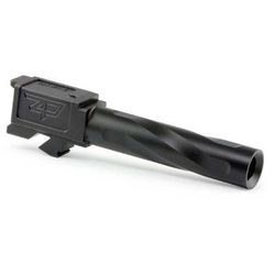 Zaffiri Precision Glock 19 Gen 1-4 Flush and Crown Pistol Barrel 9mm Caliber 1-10 Twist 416R Stainless Steel Black Nitride ZP.19BBN