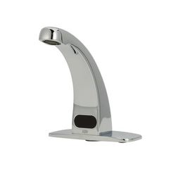 Zurn Industries Z6913-XL-ACA-CP4-MV Deck Mount Sensor Faucet w/ 0.5 gpm Aerator & Temperature Mixing Valve - Chrome