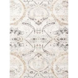 "Pasargad Home Fantasia Luxury Power Loom Oriental Area Rug- 5' 0" X 7' 0" Ivory - Pasargad Home prc-1021is 5x7"