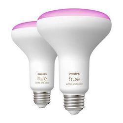 Philips Hue BR30 Bulb (White & Color Ambiance, 2-Pack) - [Site discount] 578096