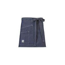 Barfly M63202DEN 2 Pocket Waist Apron - 28 3/4" x 16 1/4", Cotton, Indigo, Blue