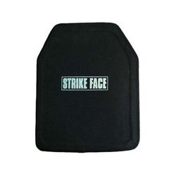 ExecDefense USA Level IV Hard Armor Plate Stand Alone Shooters Cut Plate Front Black 10x12 E-4HSF