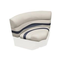 Wise Premier Pontoon 32in Bow Radius Corner Cushions Only Platinum/Mocha Java/Khaki Large BM11002-1066