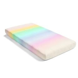 Ombre Organic Cotton Fitted Crib Sheet Multi Single 28x52x9 - Triangle Home Decor 16T007494