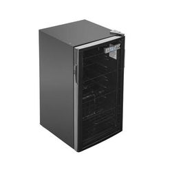 MoTak MXW-105 17 1/2" 1 Section Commercial Wine Cooler w/ 1 Zone - 32 Bottle Capacity, Black