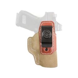 DeSantis Transit Leather IWB Holster Kahr Arms Glock Ruger Smith & Wesson Ambidextrous Kydex Natural 215NJD9Z0