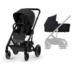Cybex Balios S Lux Full Size Stroller + Cot S Bassinet Bundle (One Box) - All Black