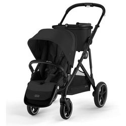 Cybex Gazelle S Single-to-Double Stroller - Black Frame / Moon Black