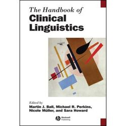 The Handbook of Clinical Linguistics