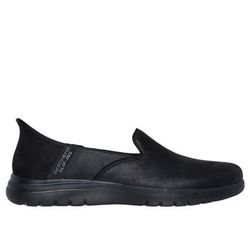 Skechers Women's Slip-ins: On-the-GO Flex - Captivating Flats | Size 8.0 | Black | Textile | Vegan | Machine Washable