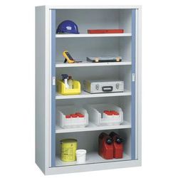 Armoire À Rideaux 4 Tab. 120x53x198 Cm Gris - Vinco