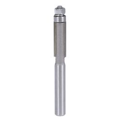 Router Bit 1/4" Shank 1/4" Dia Flush Trim Bit with Bearing 2 Flute Carbide Tool - 1/4x1/4"