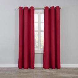 Wide Width BH Studio Microfiber Grommet Panel by BH Studio in Garnet (Size 50" W 96" L)