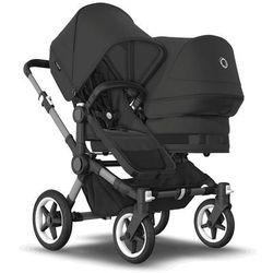 Bugaboo Donkey 5 Duo + Turtle One Travel System Bundle - Black / Midnight Black / Misty White / Blac
