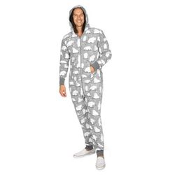 Men's Polar Bear Big and Tall Jumpsuit