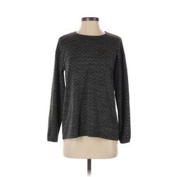 Joy Joy Sweatshirt: Green Grid Tops - Women's Size X-Small