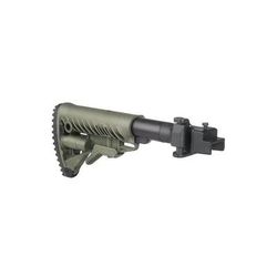 FAB Defense Galil-Style Folding Collapsible Buttstock for AK47 - Metal Joint OD Green FX-M4AKG