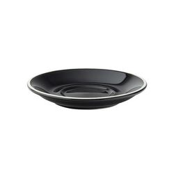 Steelite UCT8125 6" Round Utopia Barista Saucer - Porcelain, Black