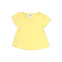 Anko Baby Short Sleeve Top Yellow Ruffles Tops - Size Newborn