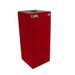 Witt 36GC01-SC 36 gal Cans Recycle Bin - Indoor, Fire Resistant, 36 Gallon, Scarlet, Red