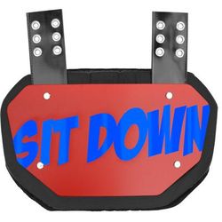 Sports Unlimited Sit Down Football Back Plate