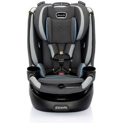 Evenflo Revolve360 Slim 2-in-1 Rotational Convertible Car Seat with Quick Clean Cover - Stow Blue