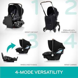 Evenflo Shyft DualRide Infant Car Seat and Stroller Combo - Sylva Pink