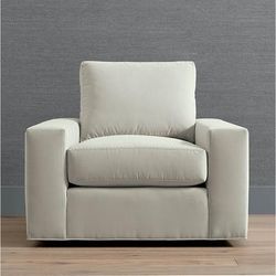 Edessa Swivel Chair - Robusta Linen - Frontgate