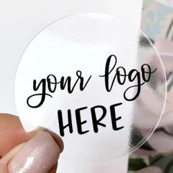100PCS custom sticker and Customized LOGO/Wedding stickers/Design Your Own Stickers/Personalized stickers Food & Beverage Labels
