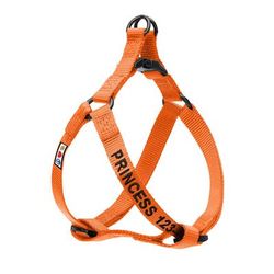 Orange Personalized Solid Dog Harness, X-Small