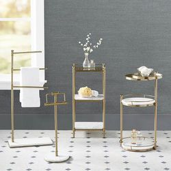 Annecy Bath Collection - Etagere - Frontgate - Bathroom Shelves